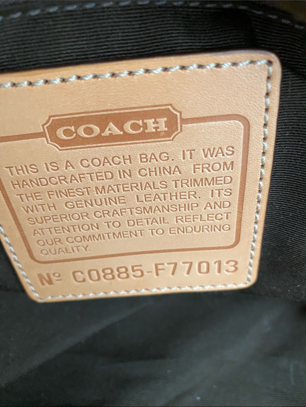 Coach Signature Monogram Large Duffle Bag - Picture 13 of 15